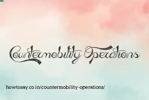 Countermobility Operations