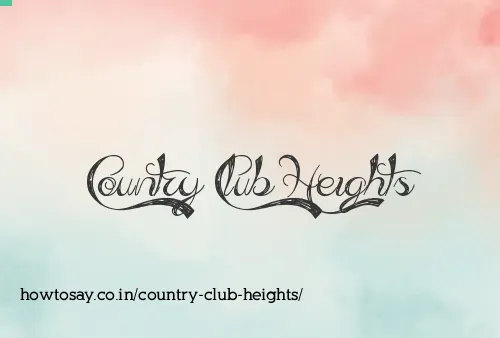 Country Club Heights
