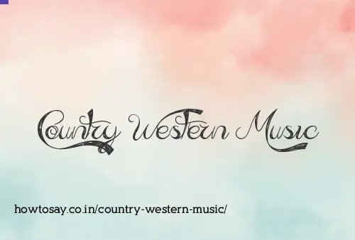 Country Western Music