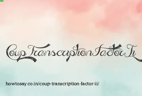 Coup Transcription Factor Ii