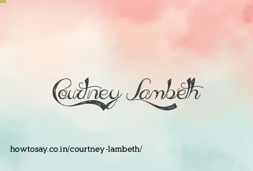 Courtney Lambeth