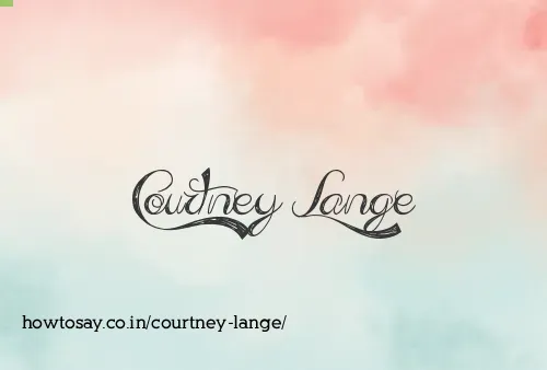 Courtney Lange