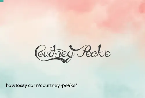 Courtney Peake