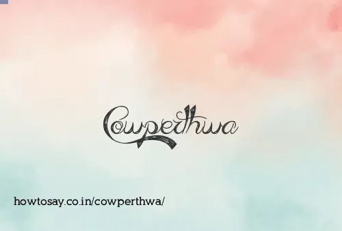 Cowperthwa