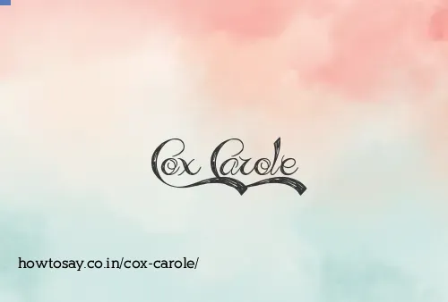 Cox Carole