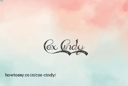 Cox Cindy