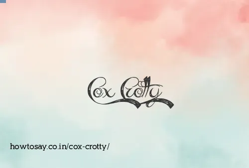 Cox Crotty