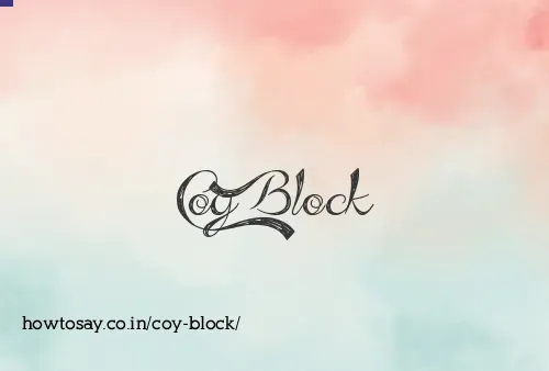 Coy Block
