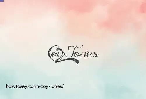 Coy Jones