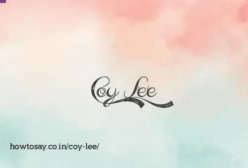 Coy Lee