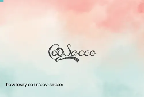 Coy Sacco