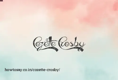 Cozette Crosby