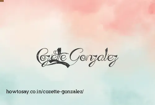 Cozette Gonzalez