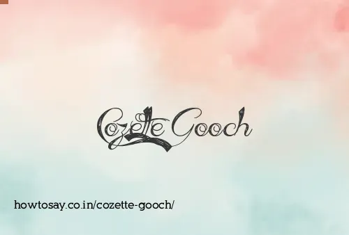 Cozette Gooch