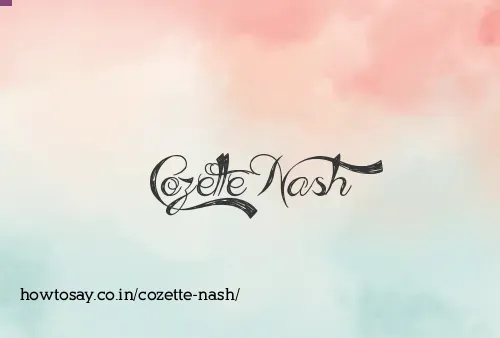Cozette Nash