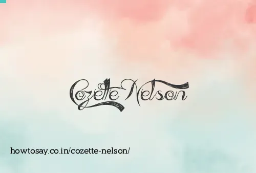 Cozette Nelson