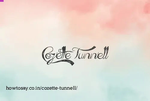 Cozette Tunnell