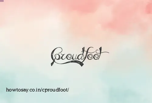 Cproudfoot
