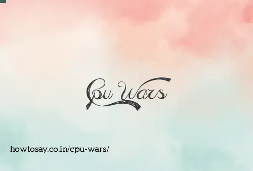 Cpu Wars