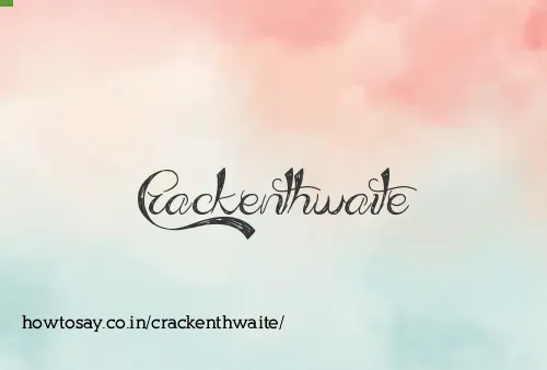 Crackenthwaite