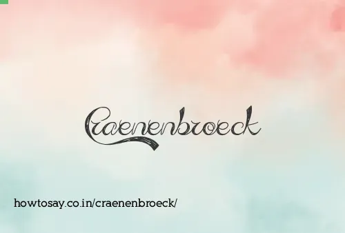 Craenenbroeck