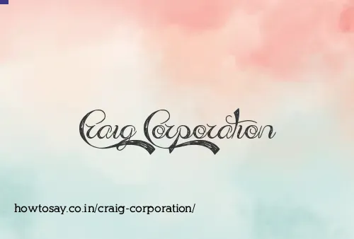 Craig Corporation