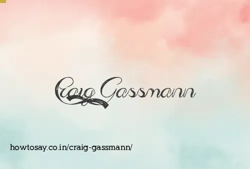 Craig Gassmann