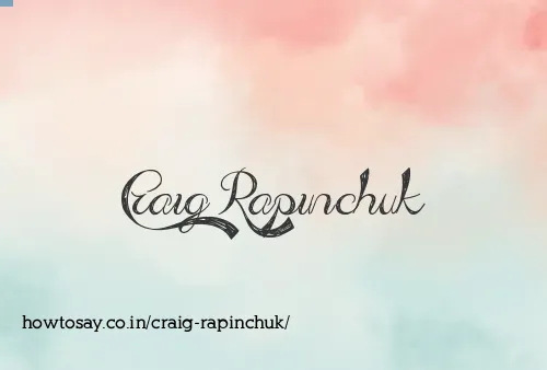 Craig Rapinchuk