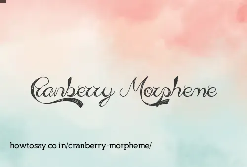 Cranberry Morpheme