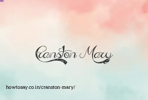 Cranston Mary
