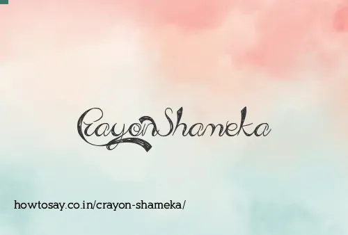 Crayon Shameka