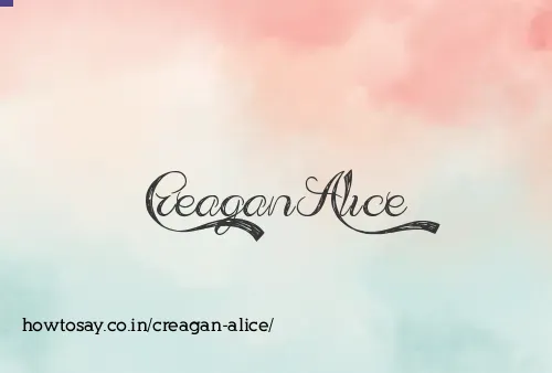 Creagan Alice