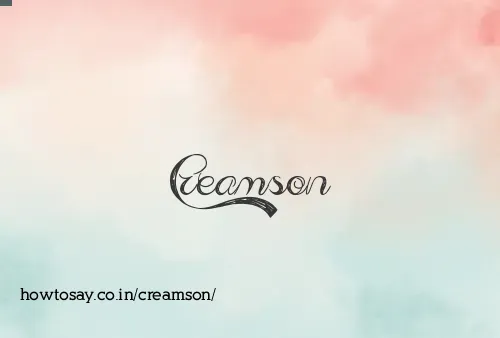 Creamson