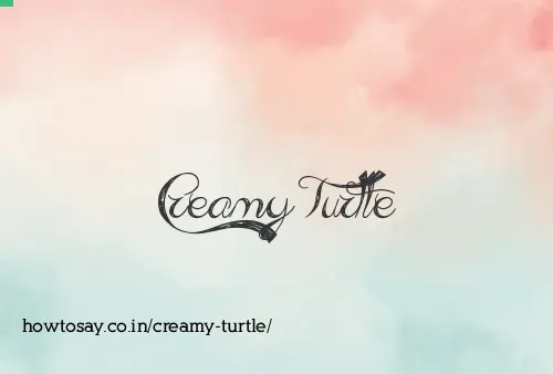 Creamy Turtle