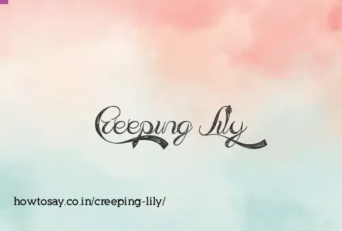 Creeping Lily