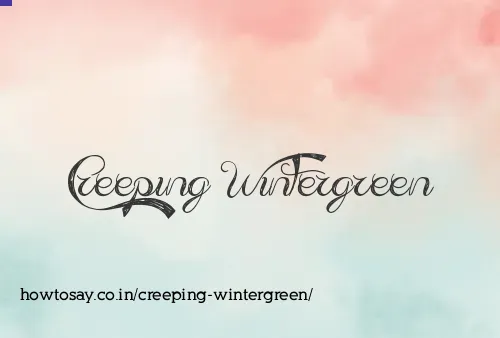 Creeping Wintergreen