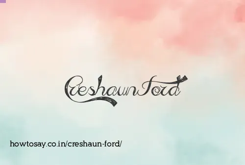Creshaun Ford
