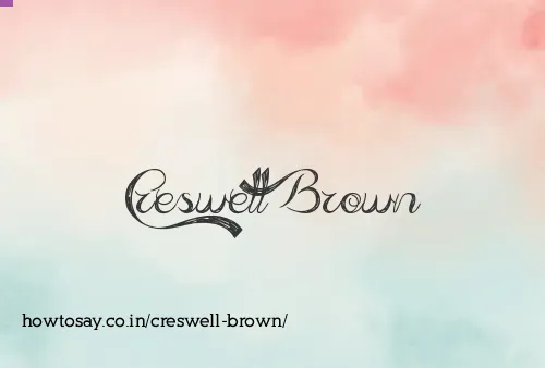 Creswell Brown