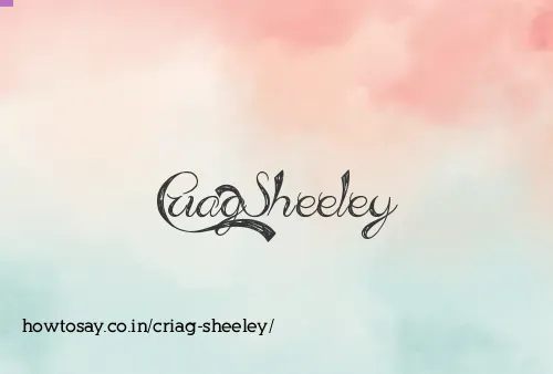 Criag Sheeley
