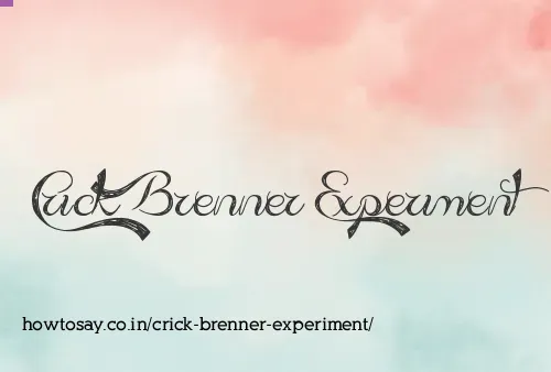 Crick Brenner Experiment