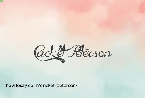 Cricket Peterson