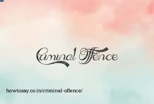 Criminal Offence