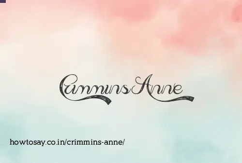 Crimmins Anne