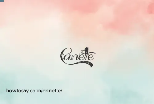 Crinette