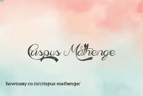 Crispus Mathenge