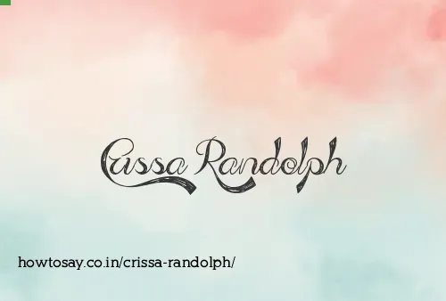 Crissa Randolph