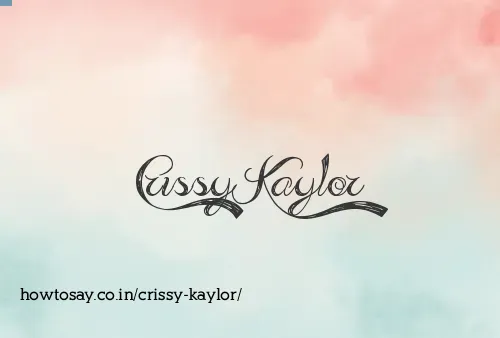 Crissy Kaylor