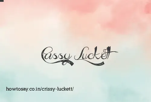 Crissy Luckett