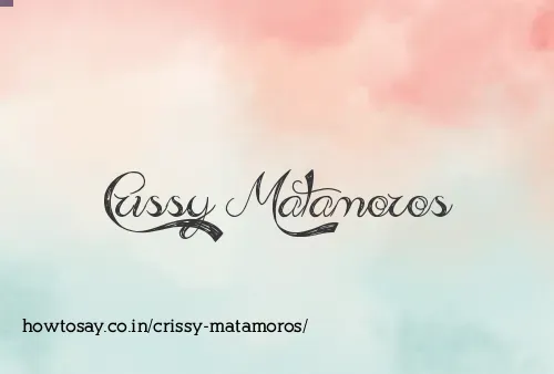 Crissy Matamoros