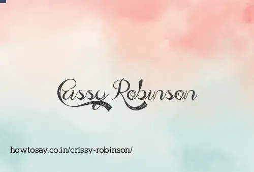 Crissy Robinson
